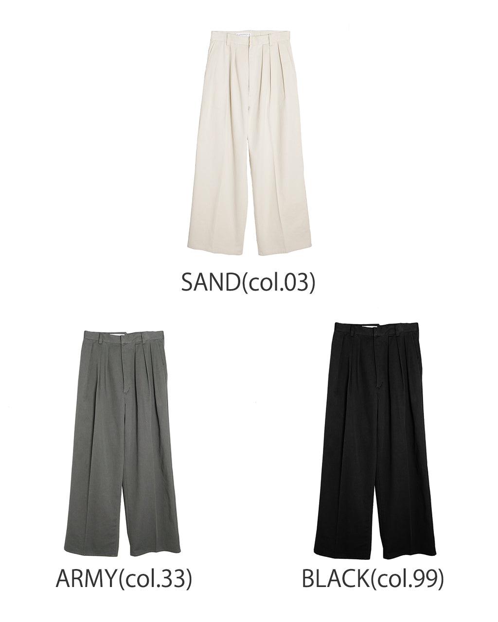 LUVOURDAYS ラブアワーデイズ NEW 逆グルカ PANTS 3タック ワイドパンツ チノパンツ タックパンツ フルレングス ボトムス LV-PT4301【クーポン対象外】【送料無料】