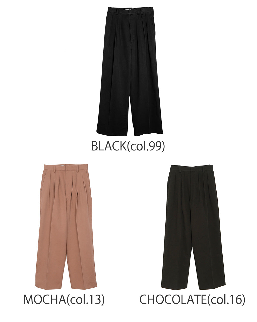 LUVOURDAYS ラブアワーデイズ NEW 逆グルカ PANTS 3タック ワイドパンツ チノパンツ タックパンツ フルレングス ボトムス LV-PT4301【クーポン対象外】【送料無料】