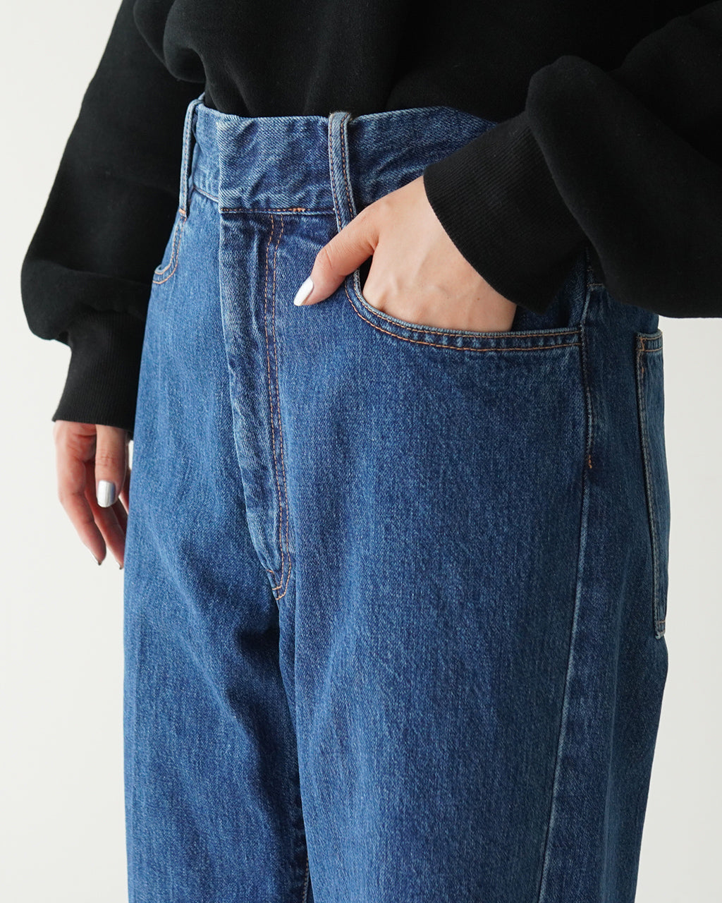 【SALE！20%OFF】ラブアワーデイズ  Luvourdays【2点セット バッグ付き】デニムパンツ 優柔不断 Denim ジーンズ トートバッグ マルシェバッグ LV-PT4302【送料無料】