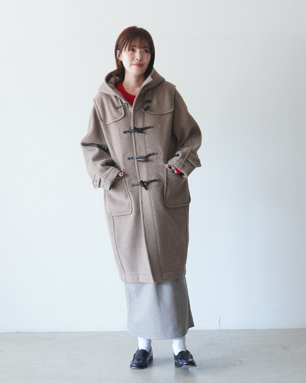 ウール メルトンダッフルコート LV-JK6318A