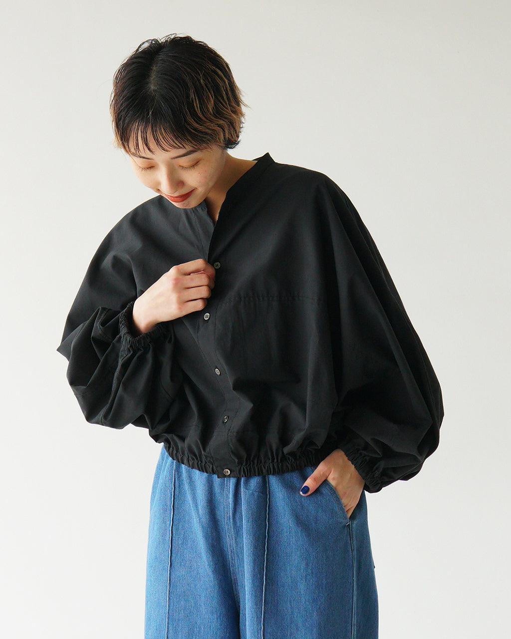 MANON マノン 変形ドルマンスリーブ シャツ ジャケット DOLMAN SLEEVE SHORT SHT ドレスシャツ ショート丈 羽織 MNN-SH-280【送料無料】