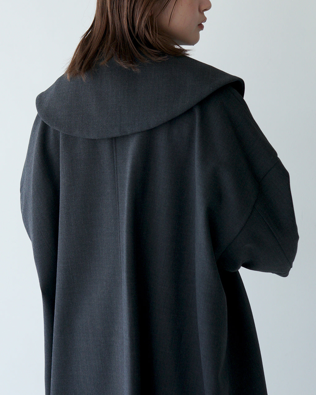 【SALE！30%OFF】manon マノン ショールカラー ダブルコート SHAWL COLLAR DOUBLE COAT 8分袖 ミドル丈 MNN-CT-044【送料無料】