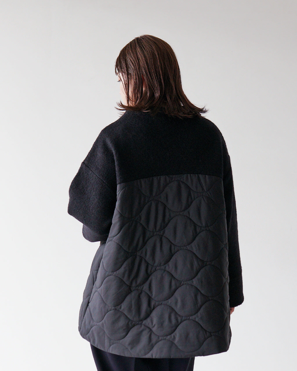 【SALE！20%OFF】mao made マオメイド アウター  Aライン キルト コート A LINE QUILT COATジャケット ウール 中綿キルト キルティング 441133【送料無料】