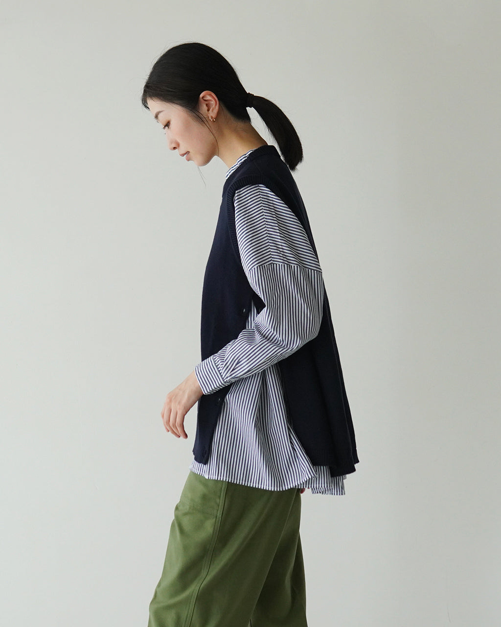 【SALE！40%OFF】mao made マオメイド やわらかコットンベスト yawaraka cotton vest 441109