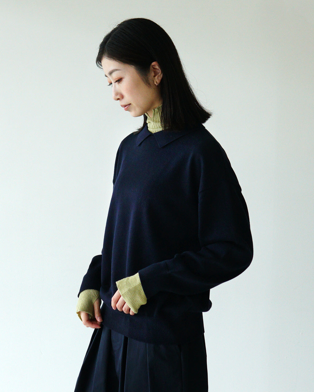 mao made マオメイド プルオーバー PULLOVER ニット セーター スタンドカラー 441126【送料無料】