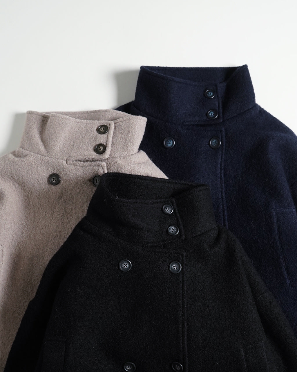 ＼最大20％OFFクーポン／mao made マオメイド ジャケット JACKET 圧縮ウール スタンドカラー 441134【送料無料】