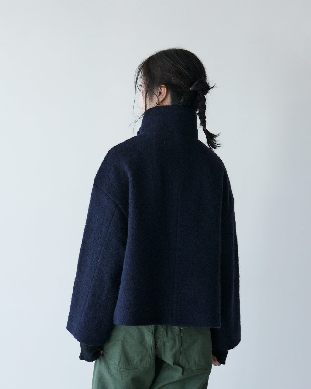 ＼最大20％OFFクーポン／mao made マオメイド ジャケット JACKET 圧縮ウール スタンドカラー 441134【送料無料】