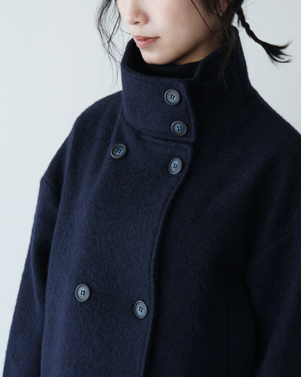 【SALE！30%OFF】mao made マオメイド ジャケット JACKET 圧縮ウール スタンドカラー 441134【送料無料】