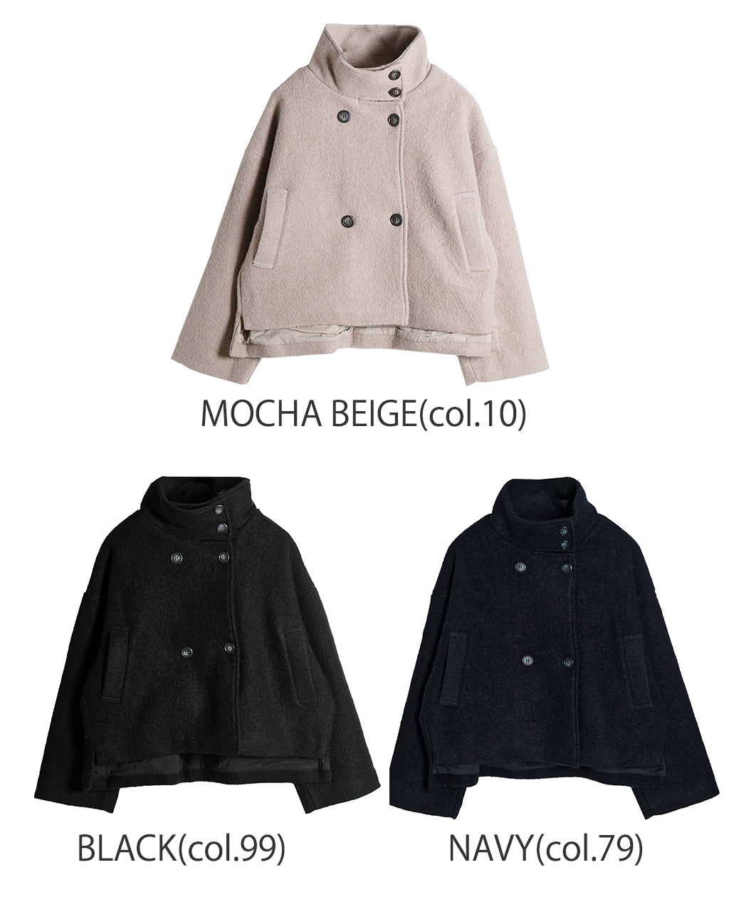 ＼最大20％OFFクーポン／mao made マオメイド ジャケット JACKET 圧縮ウール スタンドカラー 441134【送料無料】