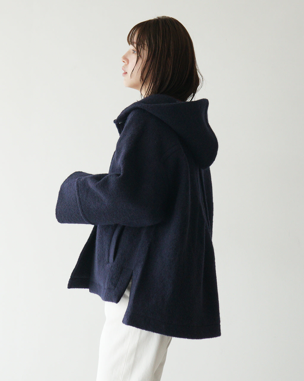 【SALE！30%OFF】mao made マオメイド ジャケット JACKET 圧縮ウール フード 441136【送料無料】