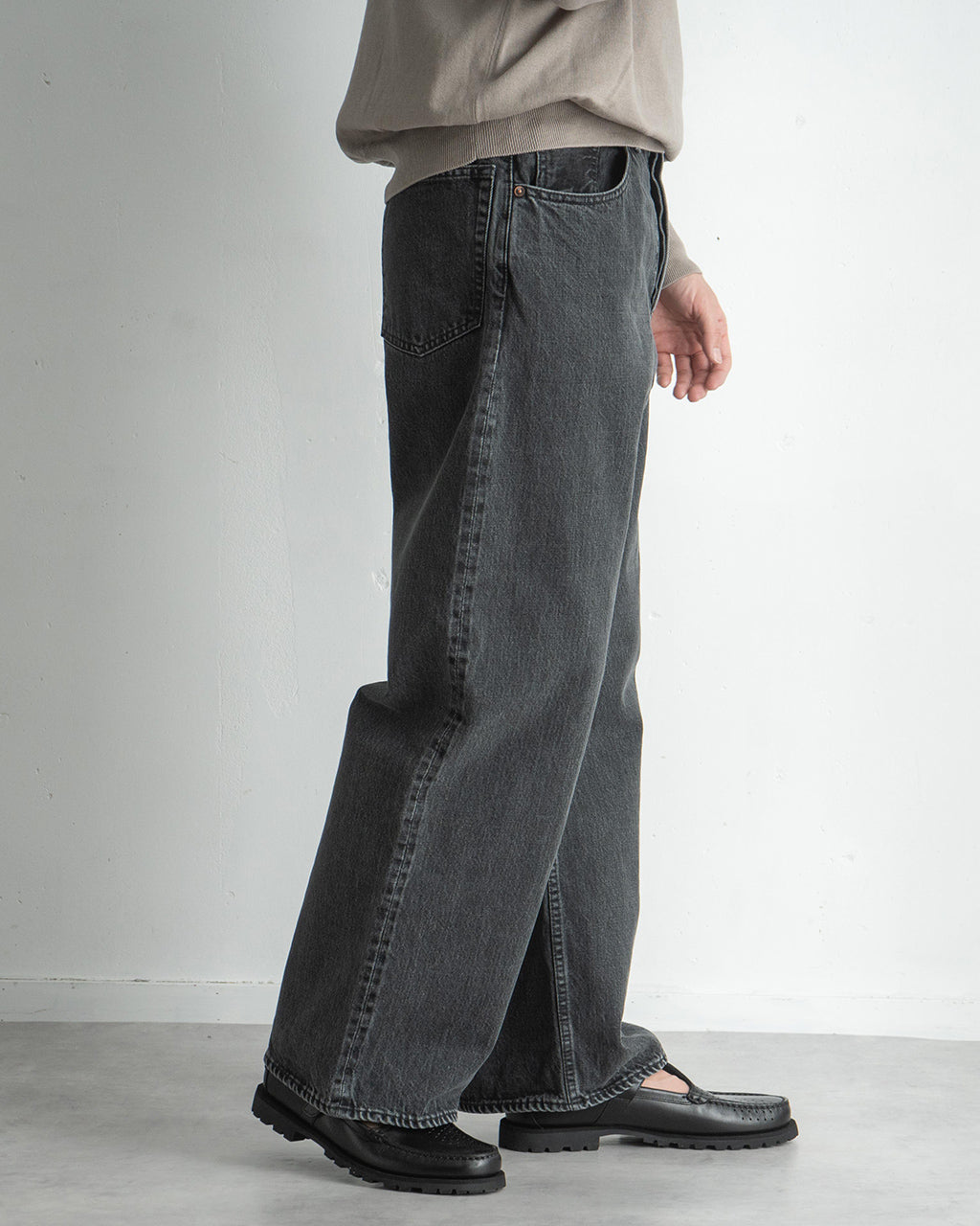 marka マーカ セルビッチ デニム パンツ SELVEDGE DENIM WIDE LEG JEANS ワイドレッグ ジーンズ 13.5oz オーガニックコットン M25A04PT12C【送料無料】