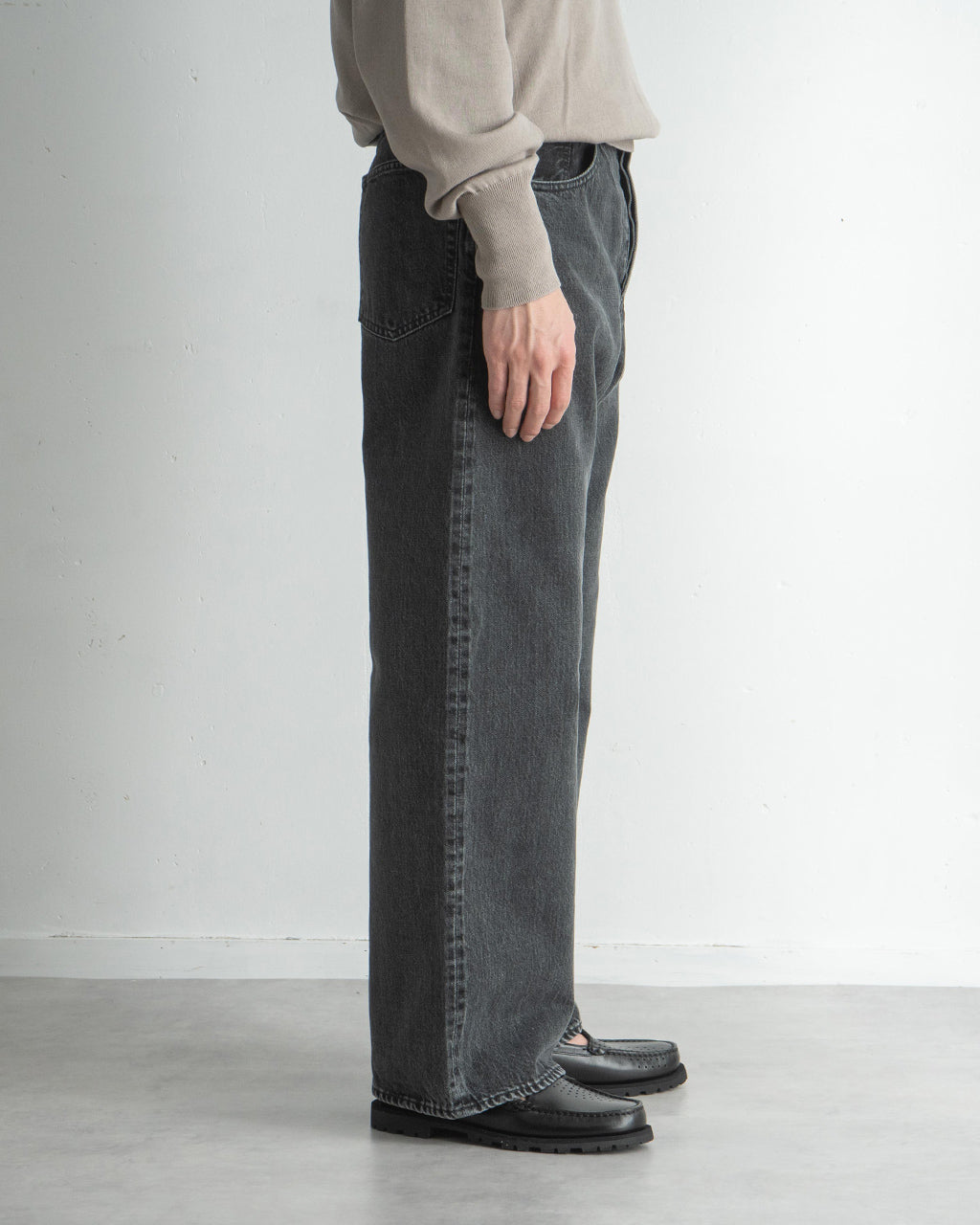 marka マーカ セルビッチ デニム パンツ SELVEDGE DENIM WIDE LEG JEANS ワイドレッグ ジーンズ 13.5oz オーガニックコットン M25A04PT12C【送料無料】