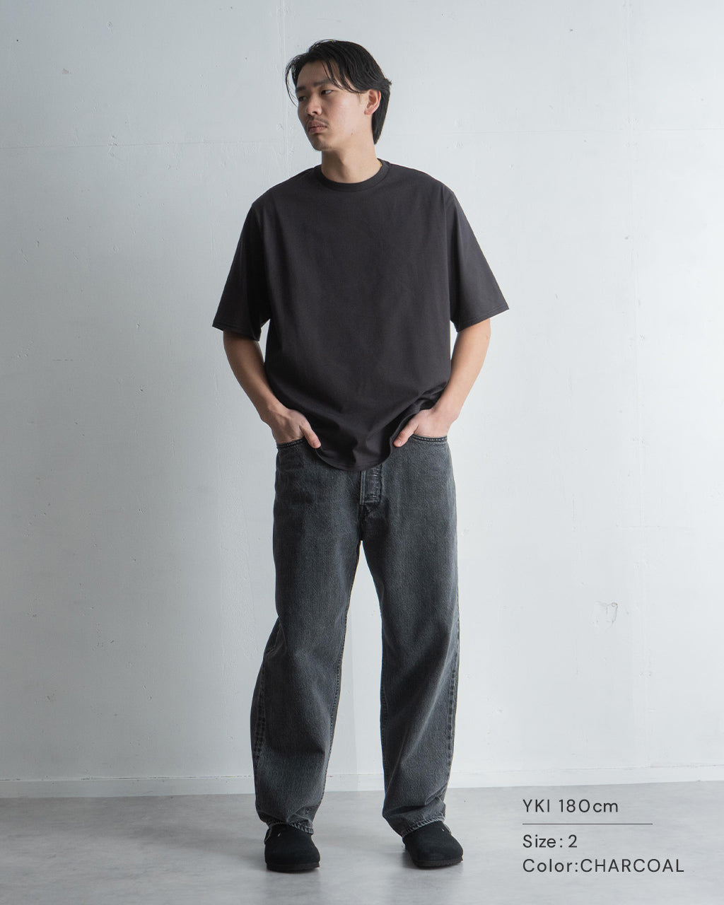 marka マーカ クルーネック Tシャツ 40/2 ORGANIC COTTON KNIT CREW NECK TEE 半袖 カットソー M25A08CS02B