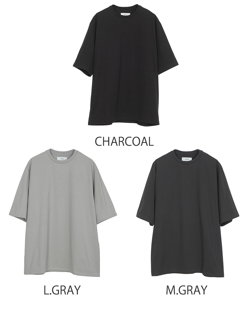 marka マーカ クルーネック Tシャツ 40/2 ORGANIC COTTON KNIT CREW NECK TEE 半袖 カットソー M25A08CS02B