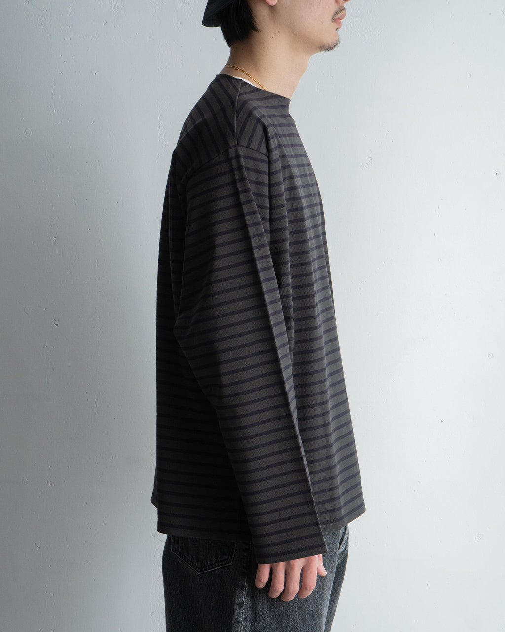 ＼早得24時間限定ポイント10倍／marka マーカ ニューバスクシャツ NEW BASQUE SHIRT Tシャツ 長袖 カットソー M25A21CS01C【送料無料】