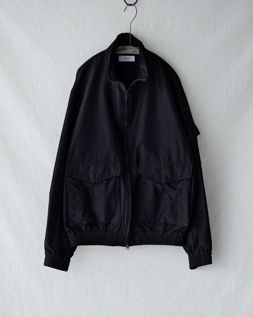 marka Wool Silk High Count Typewriter Flight Jacket M25C08BL01C