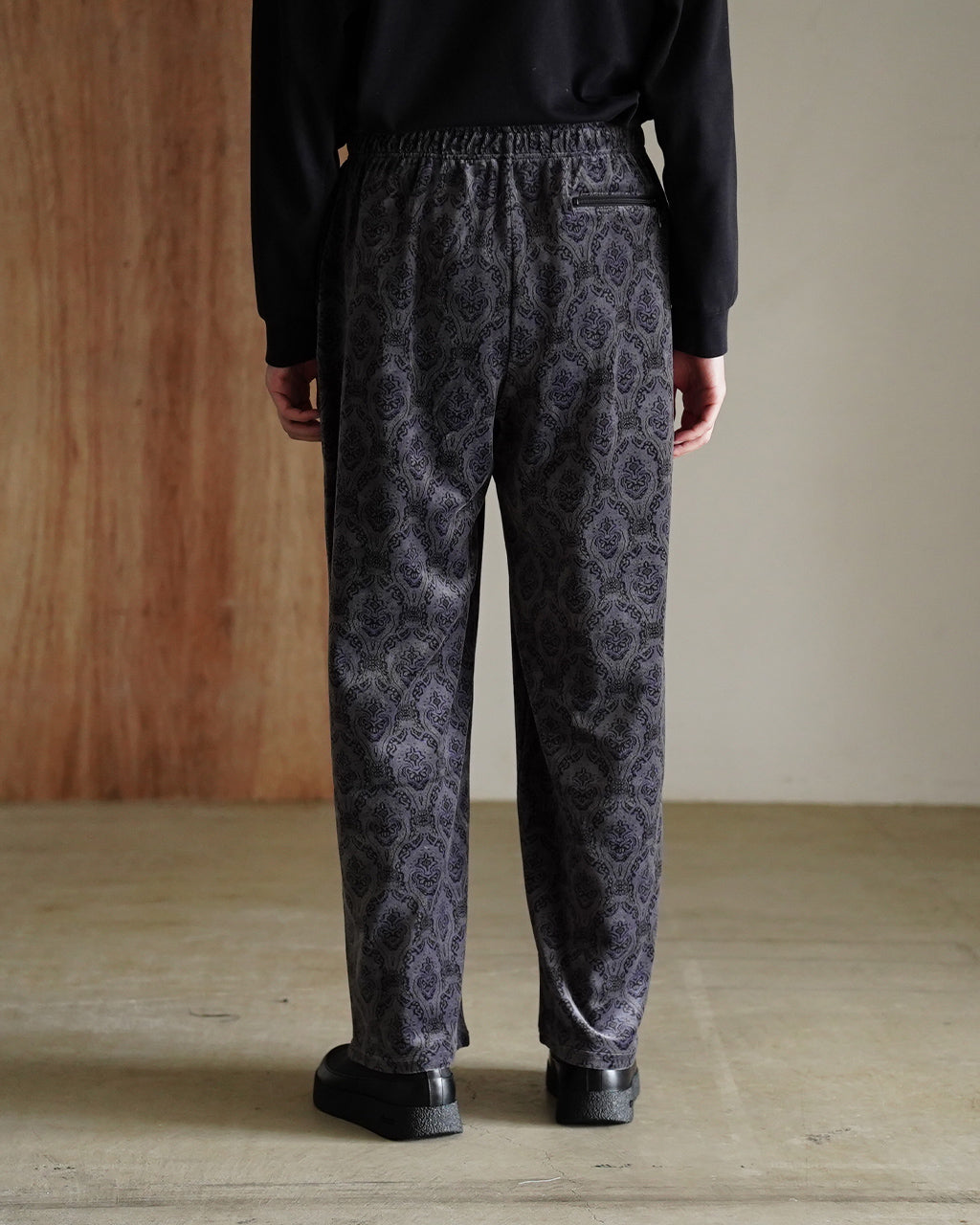 MARKA マーカ ベロア ジャカード トラックパンツ メンズ TRACK PANTS
