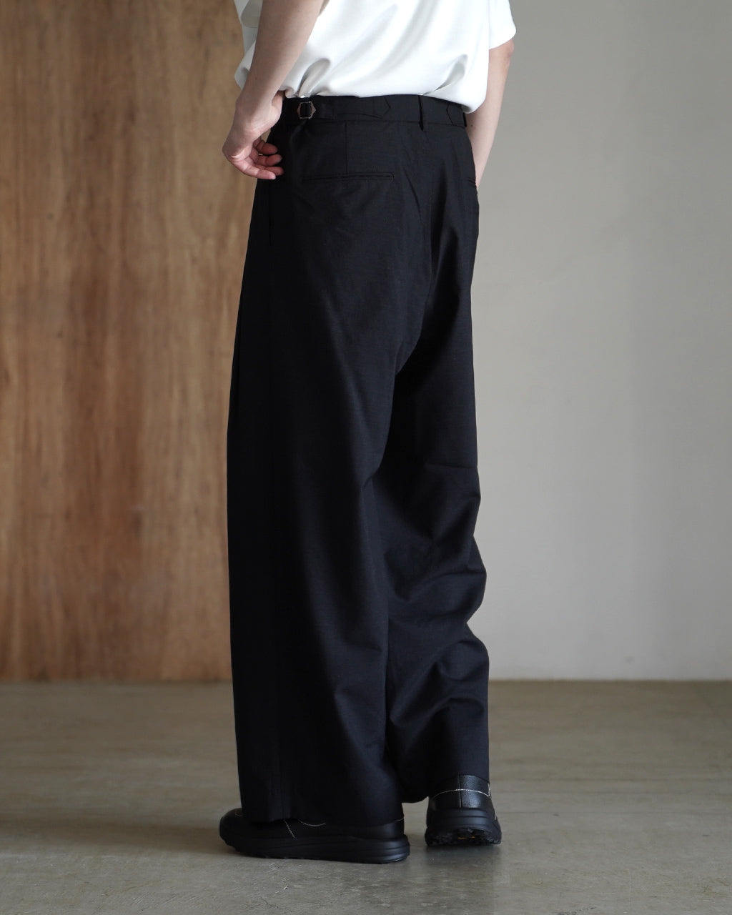 marka マーカ ツータック バギー トラウザーズ メンズ TWO TUCK BAGGY
