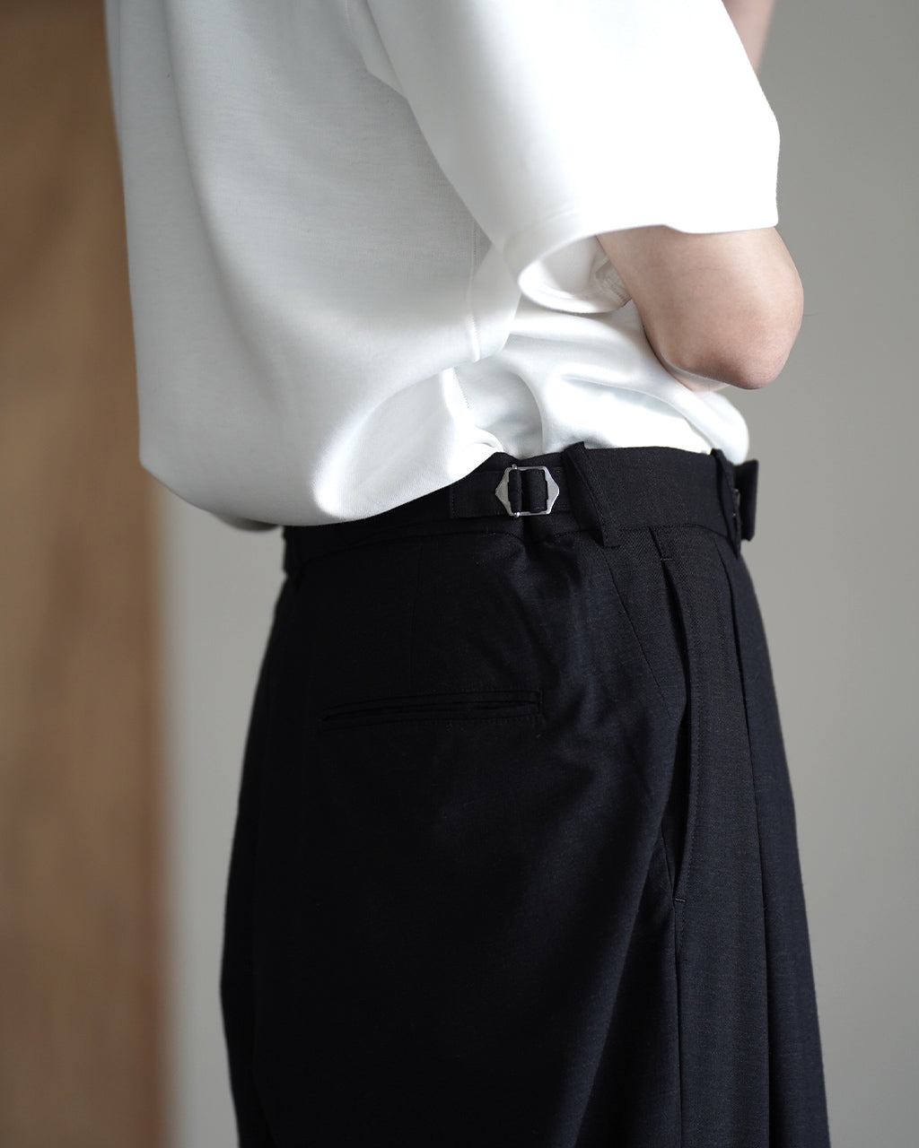 marka マーカ ツータック バギー トラウザーズ メンズ TWO TUCK BAGGY