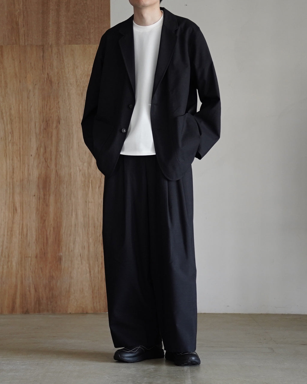 marka マーカ ツータック バギー トラウザーズ メンズ TWO TUCK BAGGY