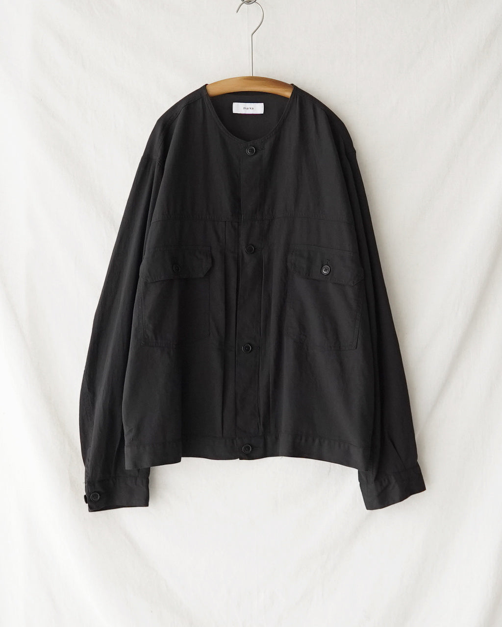 marka マーカ ノーカラー トラッカージャケット メンズ NO COLLAR
