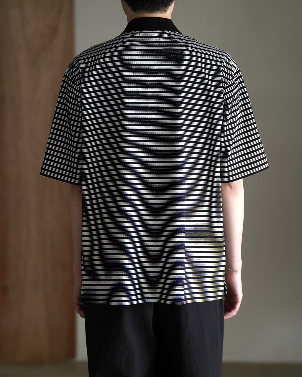 marka マーカ ワンボタン 半袖 ポロシャツ メンズ ONE BUTTON TEE S/S