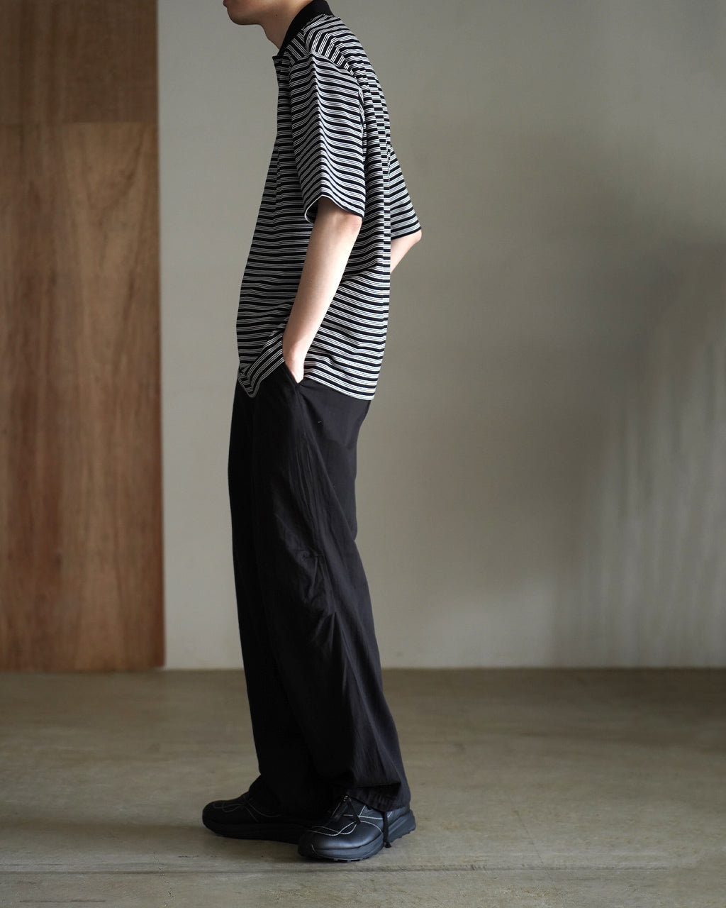 marka マーカ ワンボタン 半袖 ポロシャツ メンズ ONE BUTTON TEE S/S