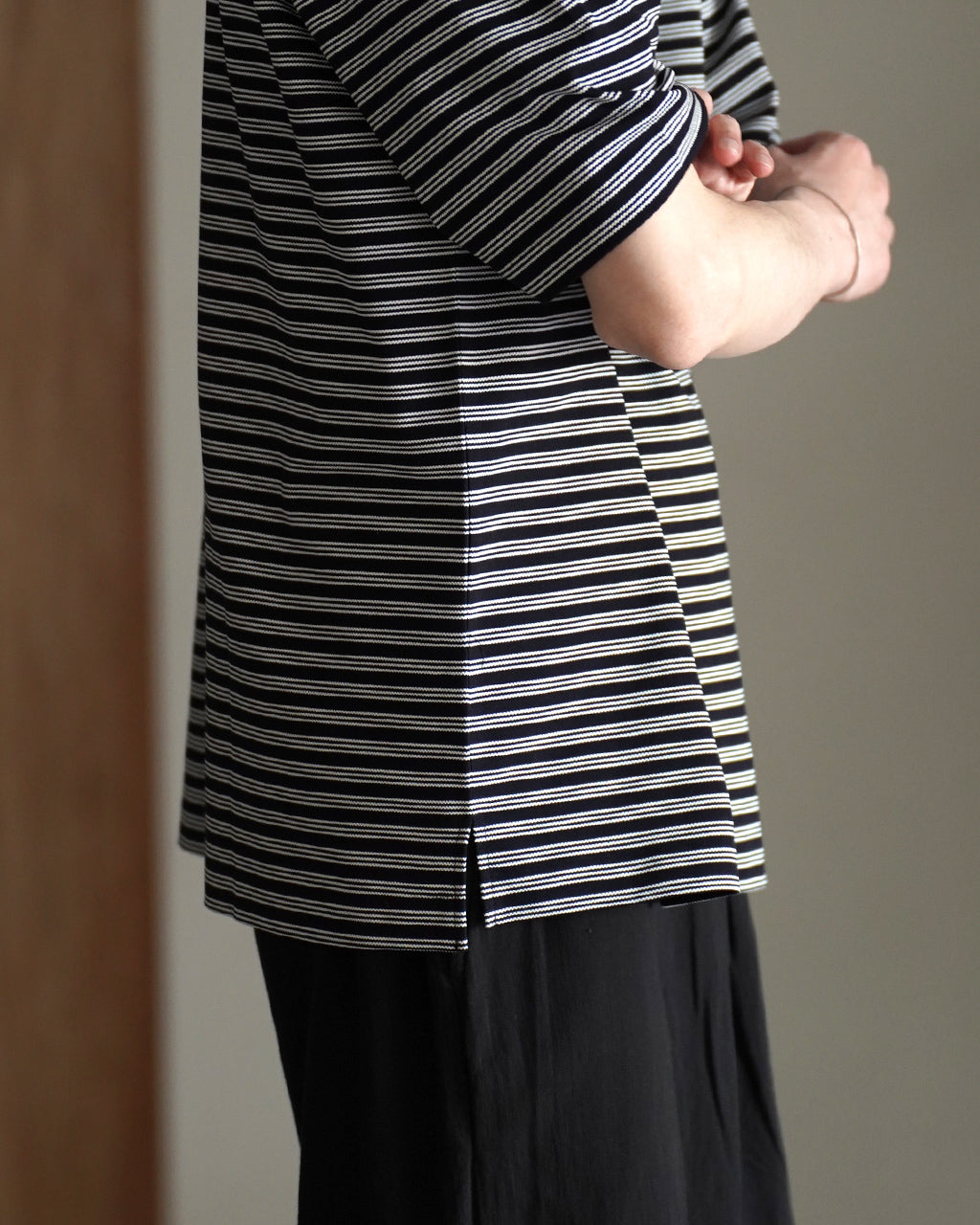 marka マーカ ワンボタン 半袖 ポロシャツ メンズ ONE BUTTON TEE S/S