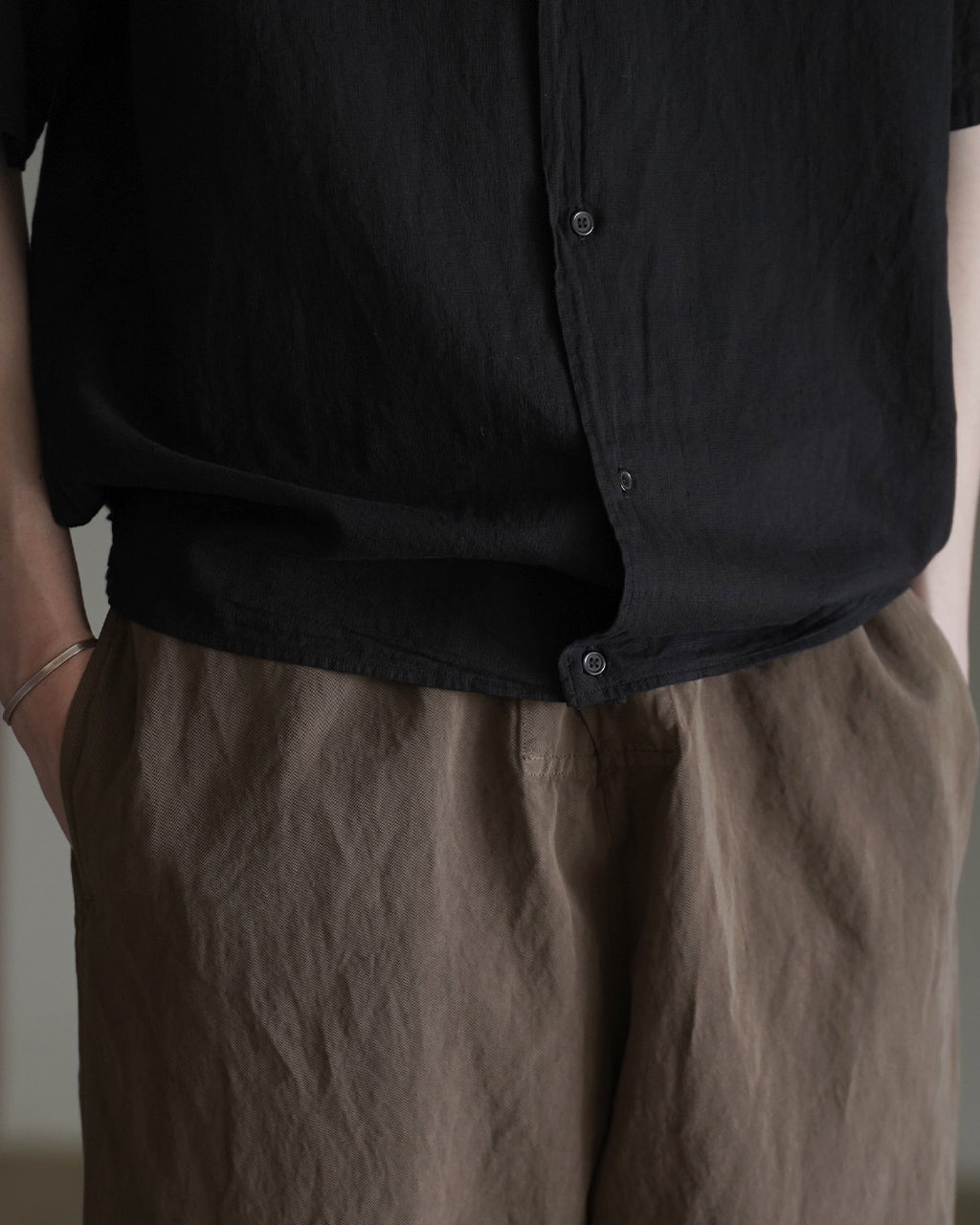 OPEN COLLAR S/S SHIRT M26A16SH01B