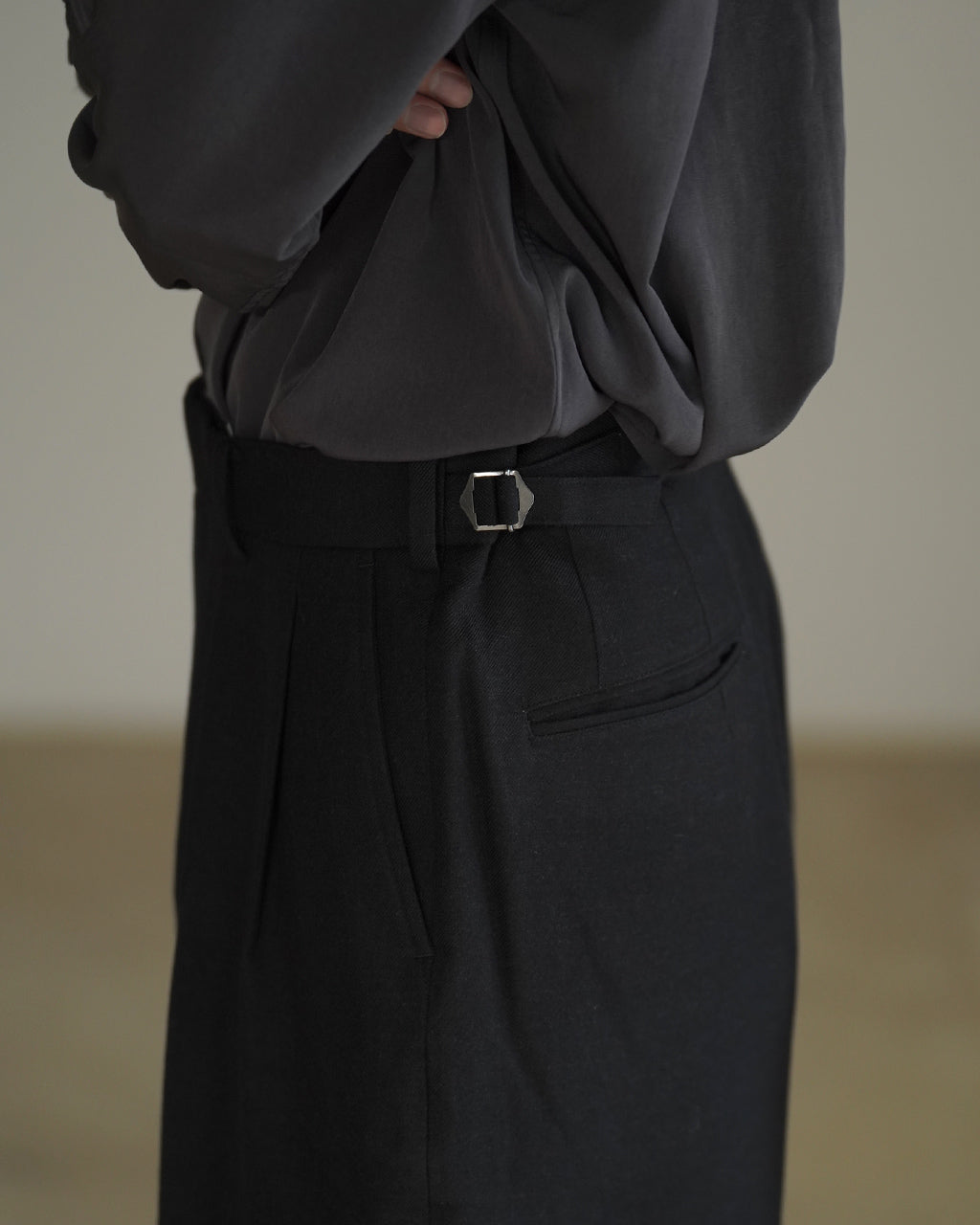 Single Pleat Wide Trousers M26C10PT02C