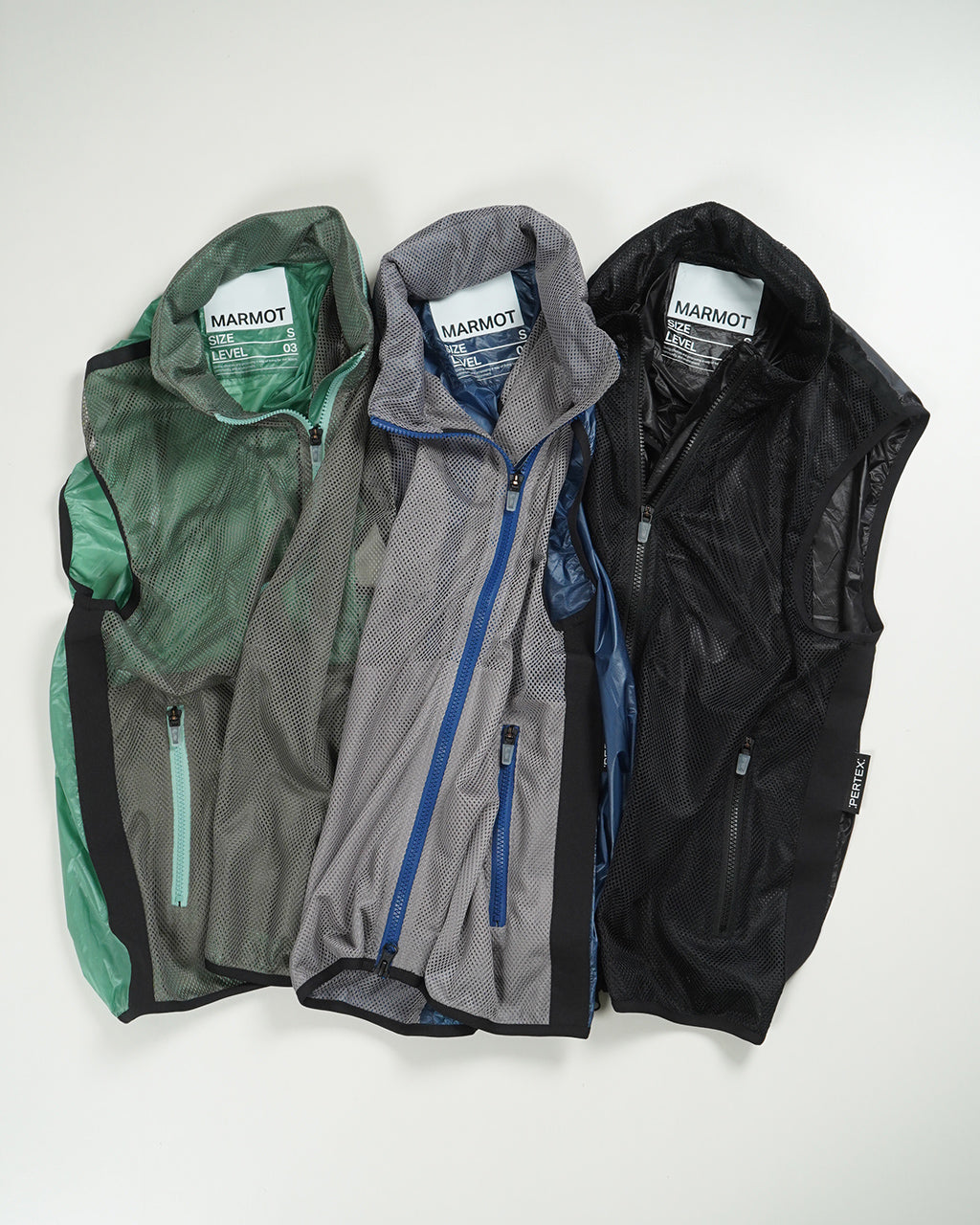 MARMOT CAPITAL マーモットキャピタル パーテックス フロント メッシュ コンビ ベスト PERTEX FLONT MESH COMBI VEST アウトドア 25SS-L3-03【送料無料】