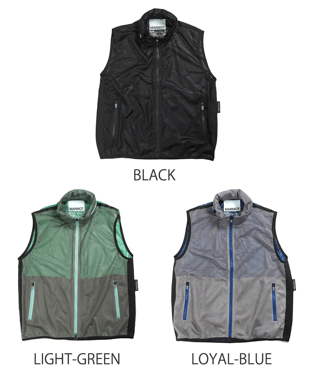 MARMOT CAPITAL マーモットキャピタル パーテックス フロント メッシュ コンビ ベスト PERTEX FLONT MESH COMBI VEST アウトドア 25SS-L3-03【送料無料】