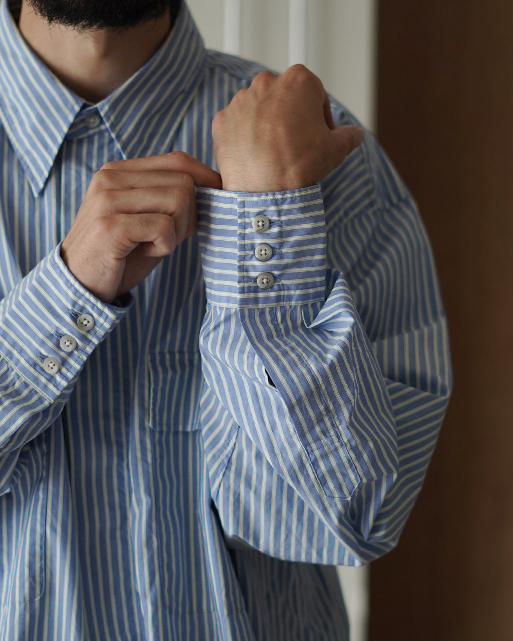 Fly Front 3 Button Shirt MPSM-2001S