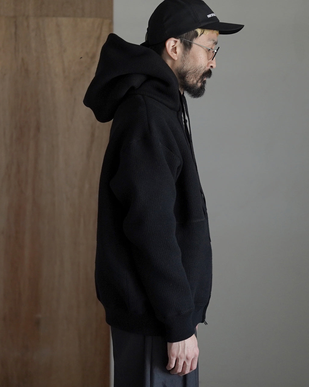 WOOL SWEAT ZIP HOODIE 2502-094