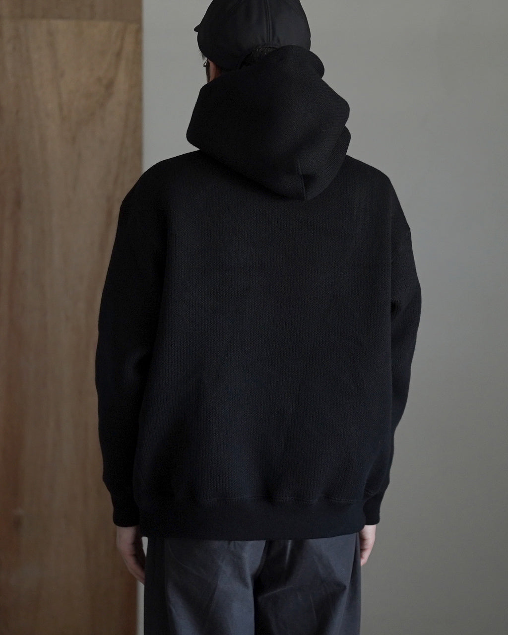 WOOL SWEAT ZIP HOODIE 2502-094