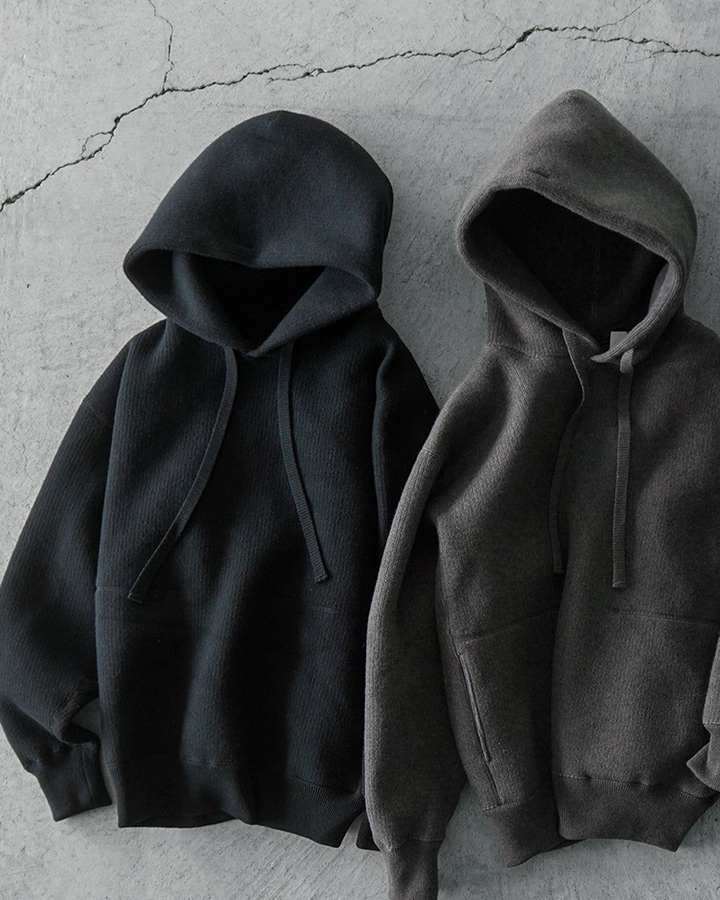 WOOL SWEAT HOODIE 2502-095