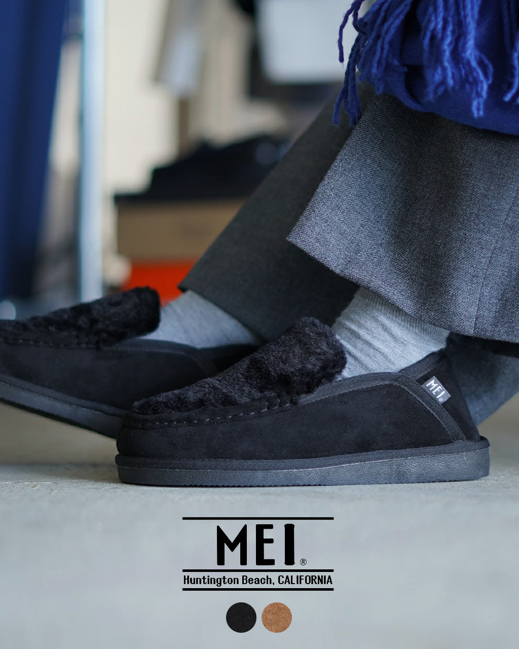 【SALE！30%OFF】MEI メイ ファーシューズ FUR SHOES バブーシュ モカシン MEI-SHL-243013