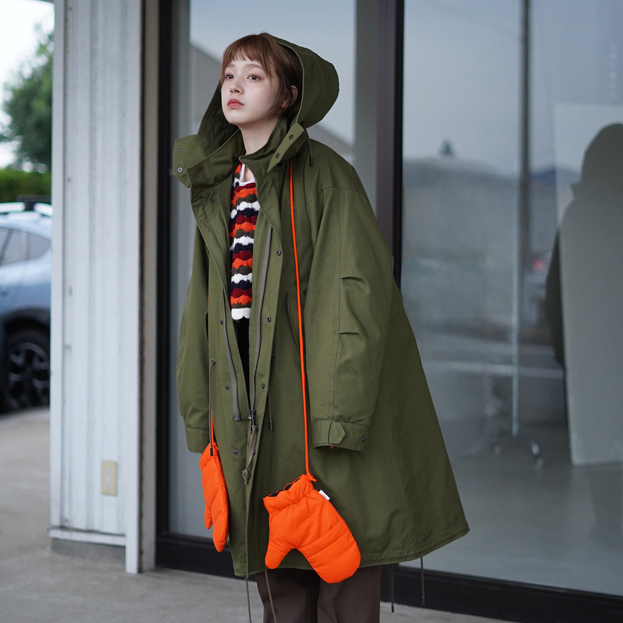 miffew ミフュー フィールド ダウンコート FIELD DOWN COAT フード