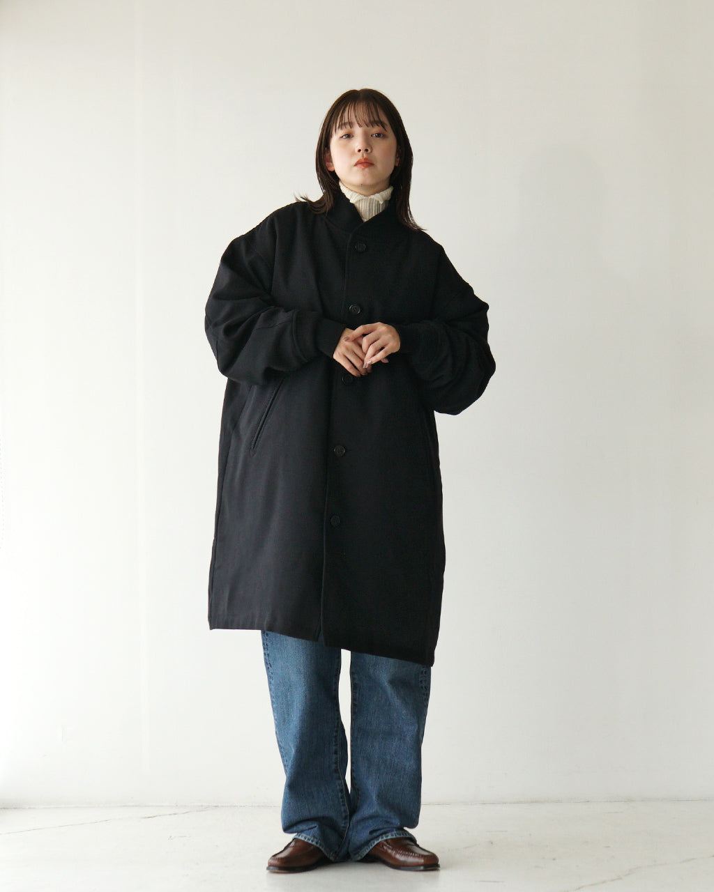 【SALE！20%OFF】miffew ミフュー ダウンコート VARSITY DOWN COAT アウター ウール ミドルコート FEW24WJK5223【送料無料】