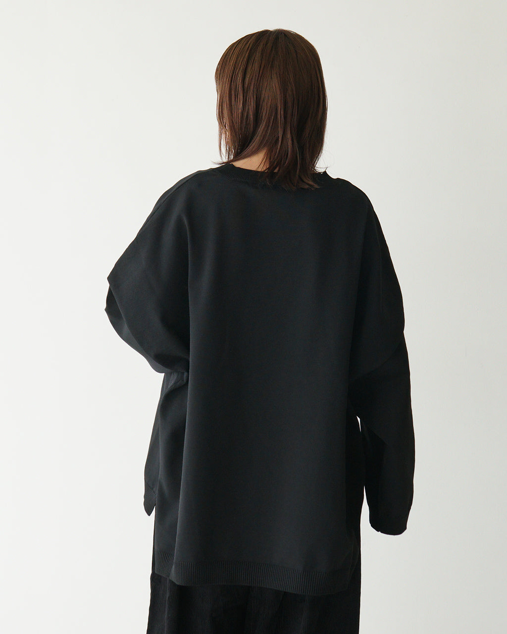 【SALE！20%OFF】mizuiro ind ミズイロインド クルーネック ワイド プルオーバー crew neck wide pullover 3-220075