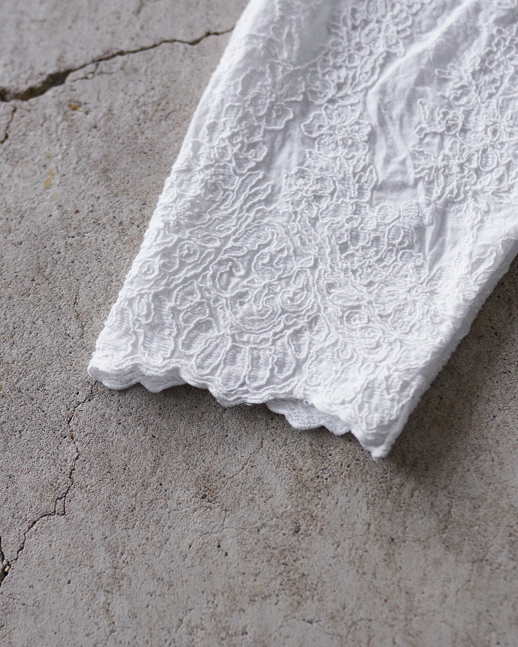 ミズイロインド mizuiro ind レースシノワズリシャツ レディース lace