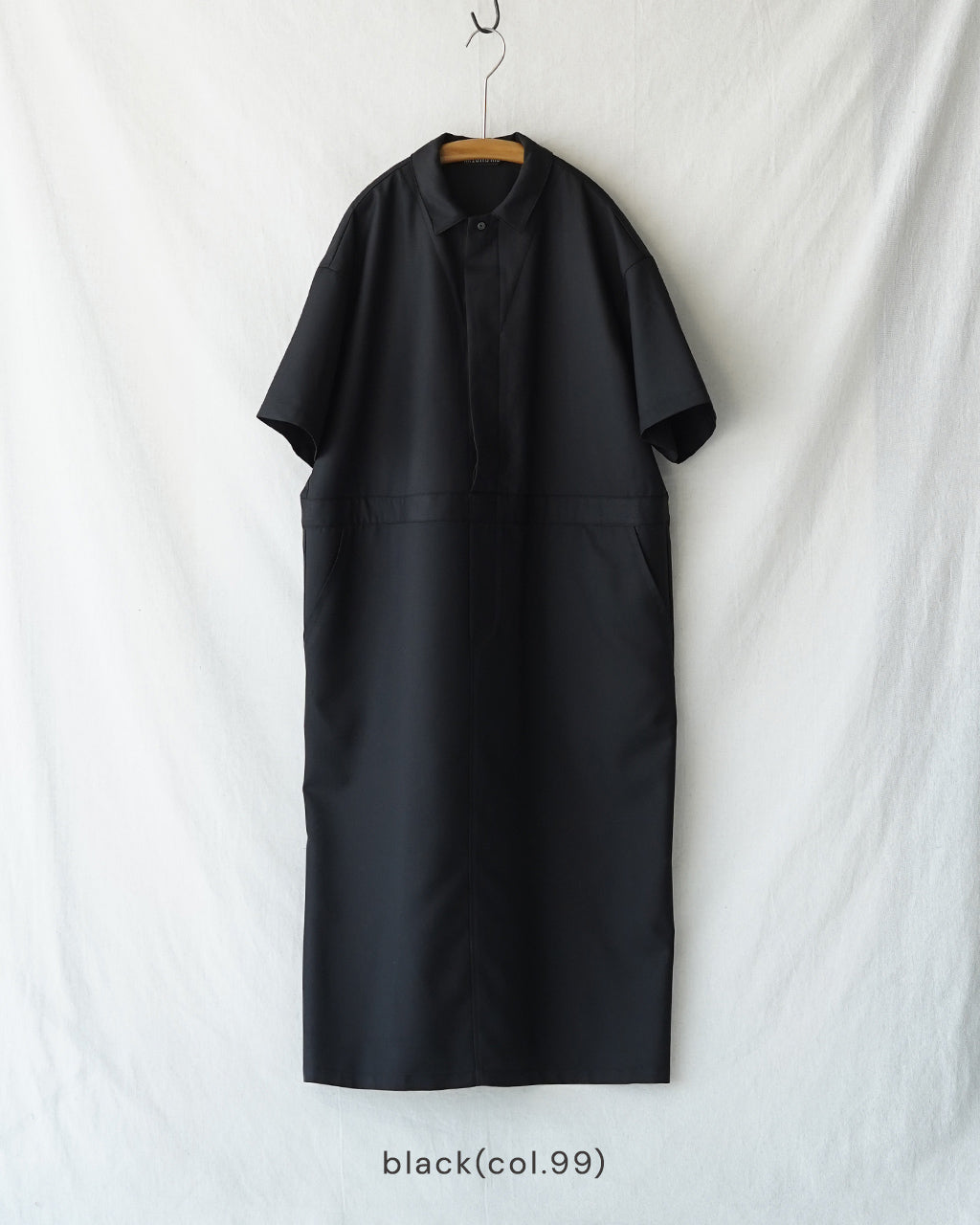 IKURAdon　RP8　合皮ロング　その１ ミズイロインド mizuiro ind ペインター ライク ワンピース レディース