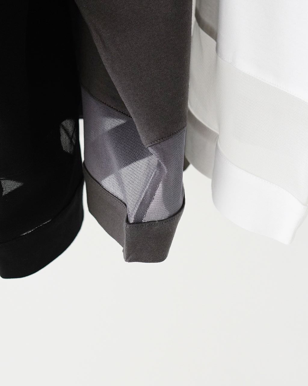 mizuiro ind ミズイロインド メッシュTシャツ mesh mix wide P/O メッシュミックスワイドプルオーバー 半袖 カットソー ドロップショルダー コットン  日本製 2-210096