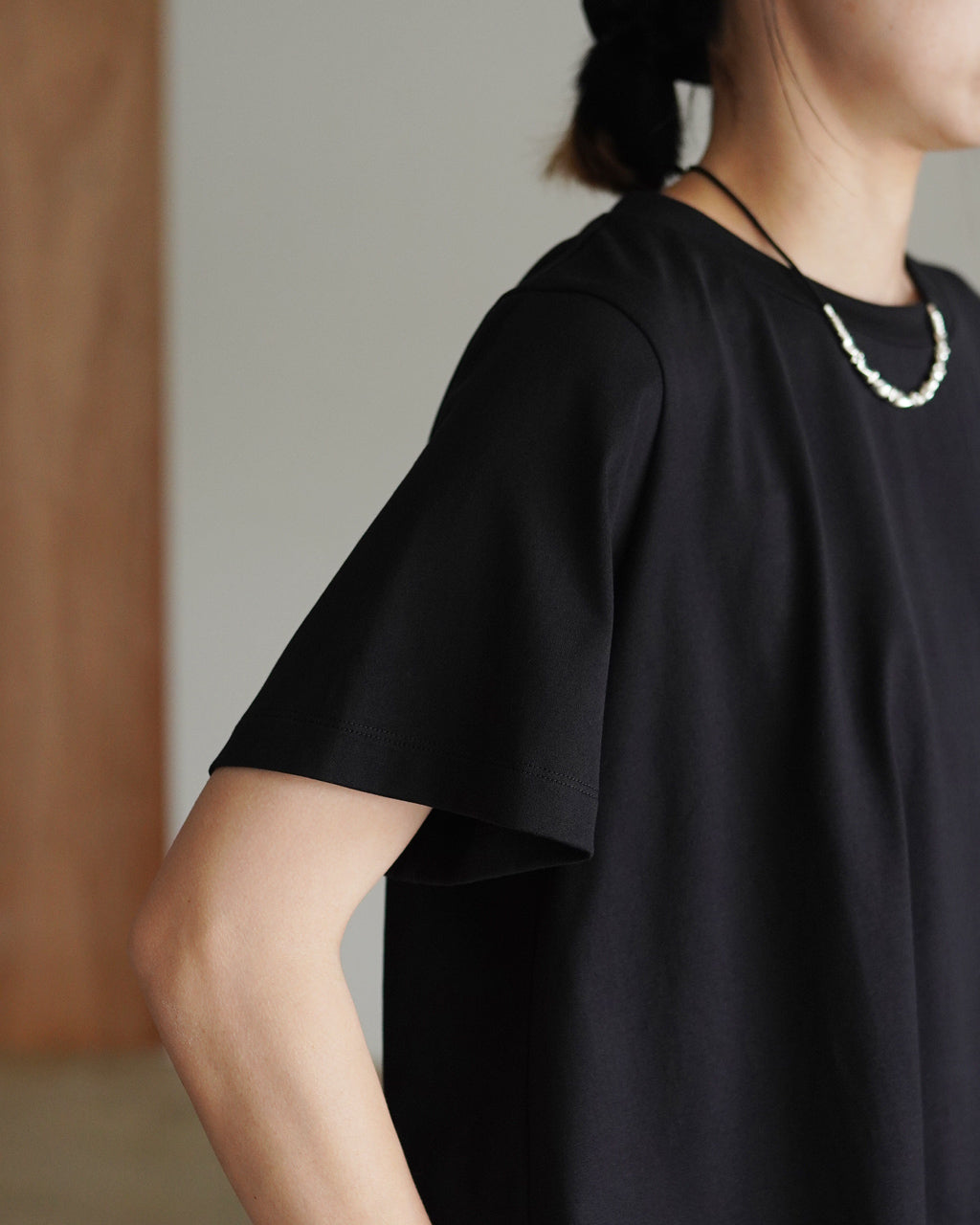 flare crew neck Tshirt 2-210148