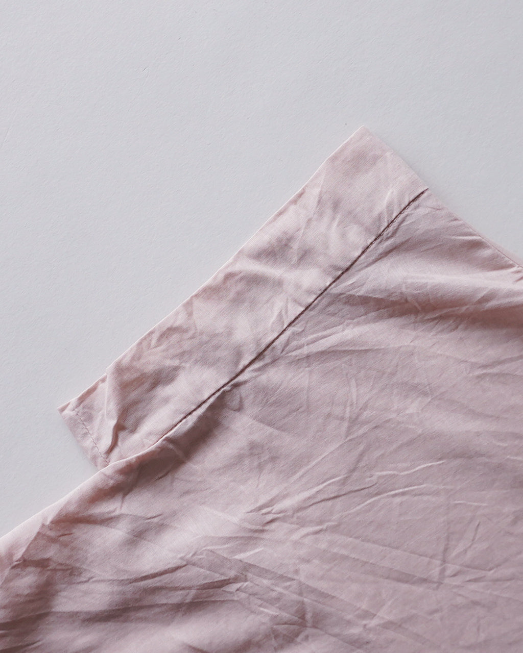 COTTON LINEN STAND COLLAR WIDE SHIRT 2-230149
