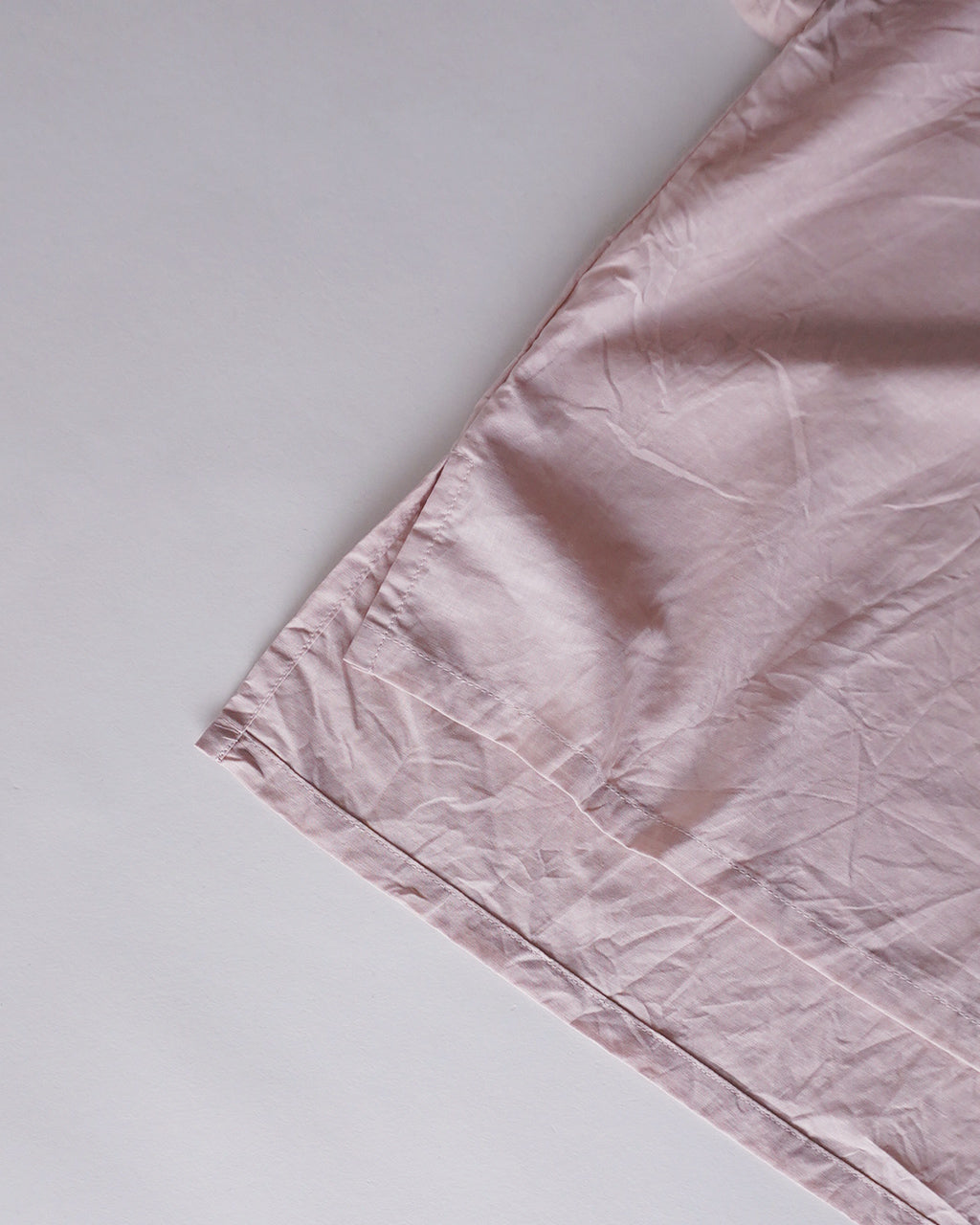 COTTON LINEN STAND COLLAR WIDE SHIRT 2-230149