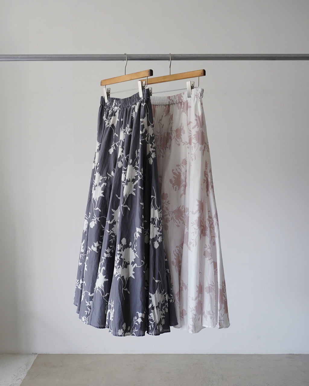 mizuiro ind ミズイロインド flower print volume flare skirt 花柄プリントボリュームフレアスカート | Crouka(クローカ)