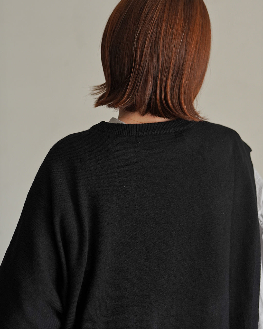 asymmetry crew neck P/O 3-220163