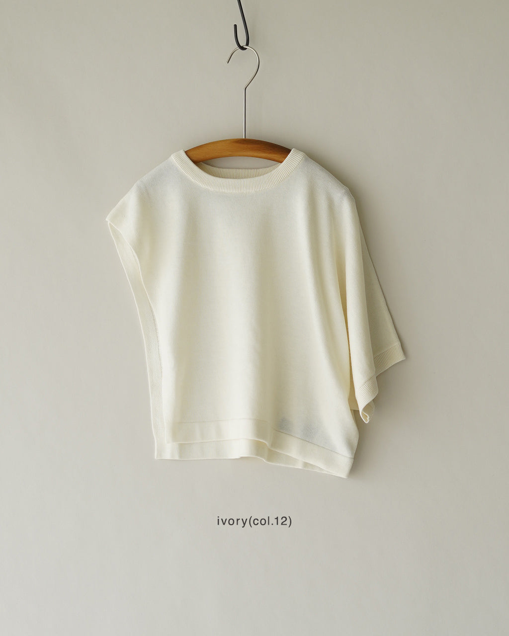 asymmetry crew neck P/O 3-220163