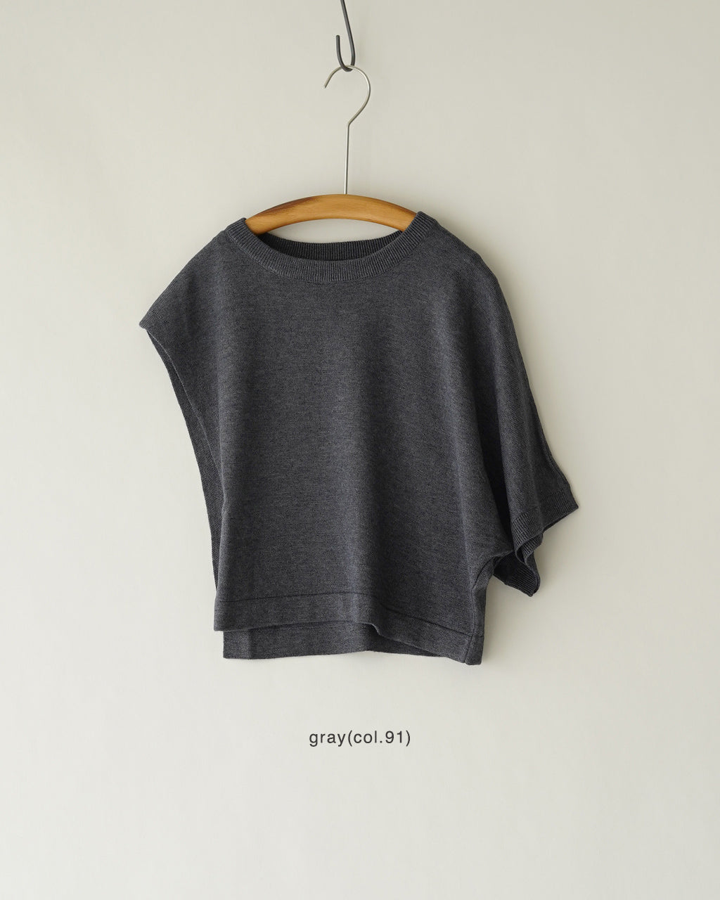 asymmetry crew neck P/O 3-220163
